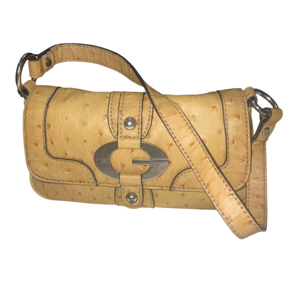 Guess handbag Crocodile Tan Small